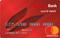 Юнекс Банк — Картка «Миттєва» MasterCard World гривні