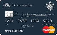 Укрбудiнвестбанк — Карта «Платiнум Премiум з овердрафтом» MasterCard Platinum гривнi