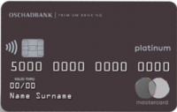 Ощадбанк — Карта «Преміальна картка» MasterCard Debit Platinum гривнi