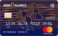 Банк Альянс — Картка «Для власників зарплатних карток» MasterCard Platinum, гривнi