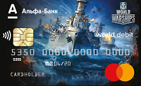 Альфа-Банк – Карта «World of Warships» Debit World MasterCard Platinum Black гривні