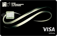 Банк інвестицій та заощаджень – Карта Visa Infinite долари