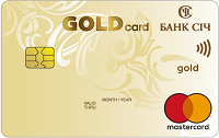Банк Січ – Карта MasterCard Gold 
