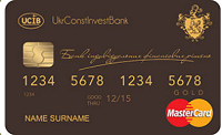 Укрбудінвестбанк – Карта MasterCard Debit Gold гривні