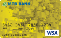 МТБ Банк — Карта «Для вкладчика» Visa Classic гривны