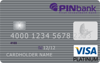 PINbank — Карта «Зарплатная с овердрафтом» Visa Platinum гривны