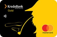 КредоБанк – Карта Debit Mastercard Gold гривны